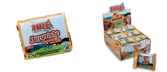 pacoca diet.jpg - Ingredientes : Amendoim, Pasta de Amendoim, Sal, Farinha de Soja, Farinha de Leite, Soro de Leite, Maltodextrina; EDULCORANTES: Sucralose, Acessulfame K, Sorbitol, Isomalt. 